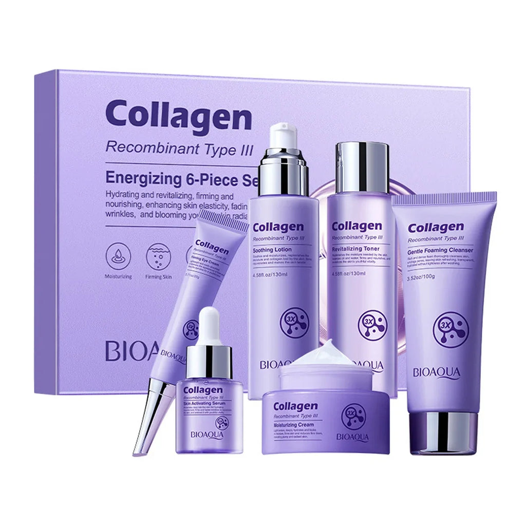 Qme Collagen Anti-Aging Firming 6-Piece Skincare Set Anti-Aging Skincare Set Qme