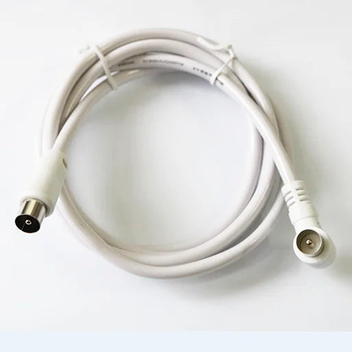 RF Coaxial Cable Dual Male Plug TV Antenna HD Signal Wire Coaxial Antenna Cable Qme 6M