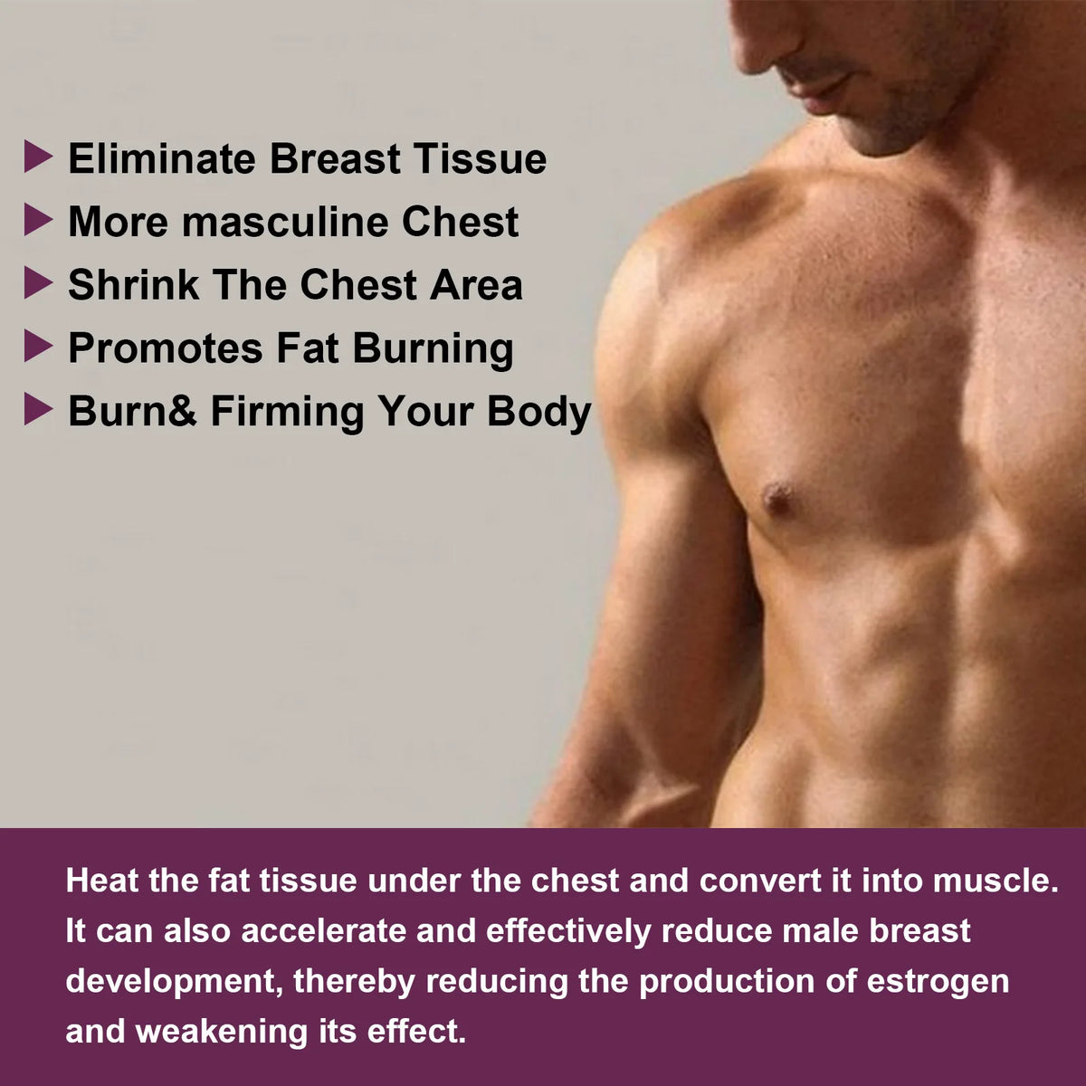 South Moon Men's Chest Sculpting Massage Spray 30ml Body Sculpting Spray Qst