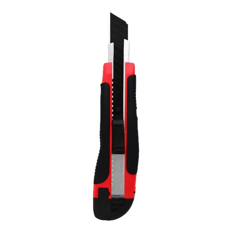 Utility Knife Ultra Sharp 18mm Blade Anti-Slip Rubber Handle Utility Knife Qme
