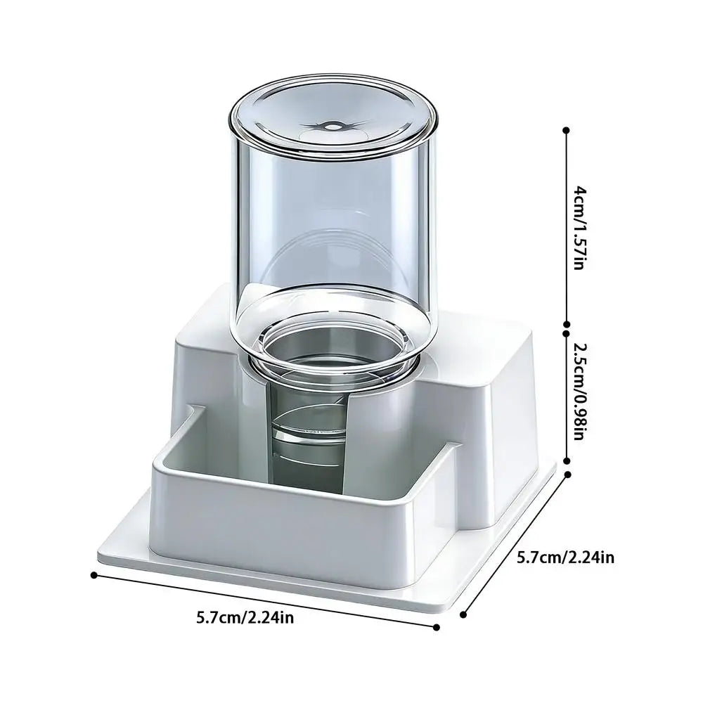 Reptile Automatic Water Fountain Dish for Tortoise & Gecko Reptile Water Dish Qme White