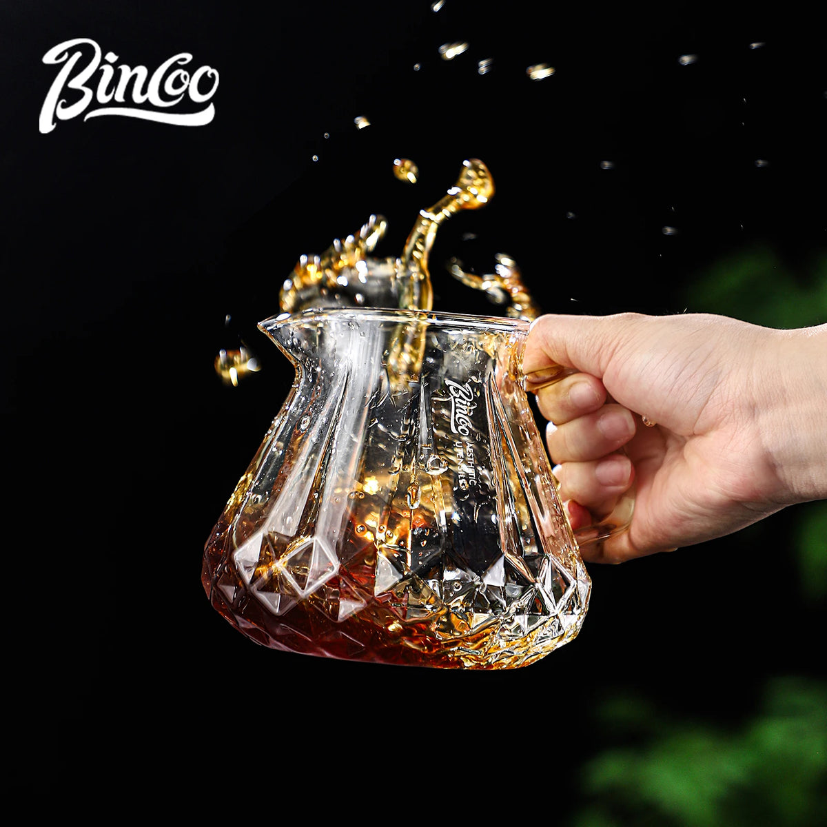 Bincoo Borosilicate Glass Coffee Sharing Pot 400ML/600ML Coffee Sharing Pot Qst