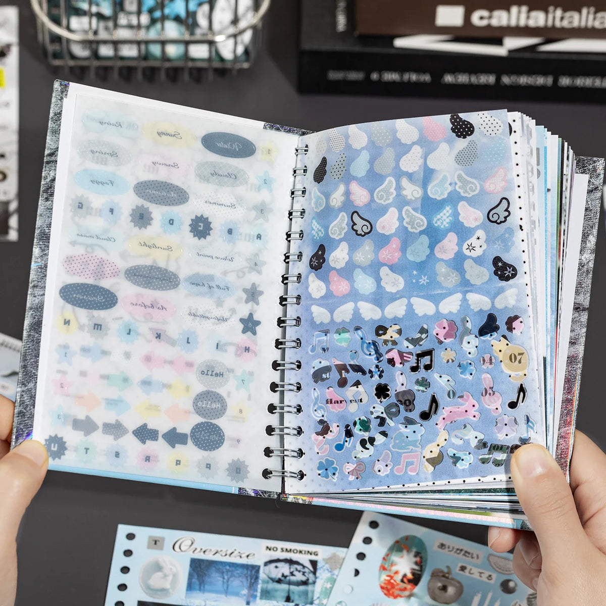 Cartoon Sticker Book for Journals, Scrapbooking & DIY Crafts Decorative Sticker Book Qme 2A