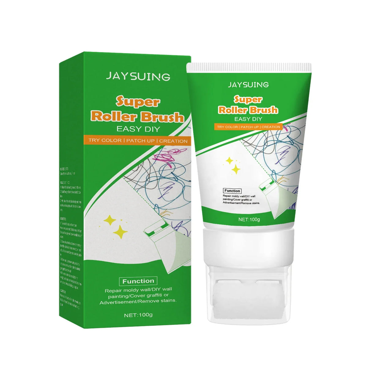 Wall Repair Cream – Mould-Proof Quick-Dry Crack & Stain Filler Wall Repair Paste Qme 100g Boxed