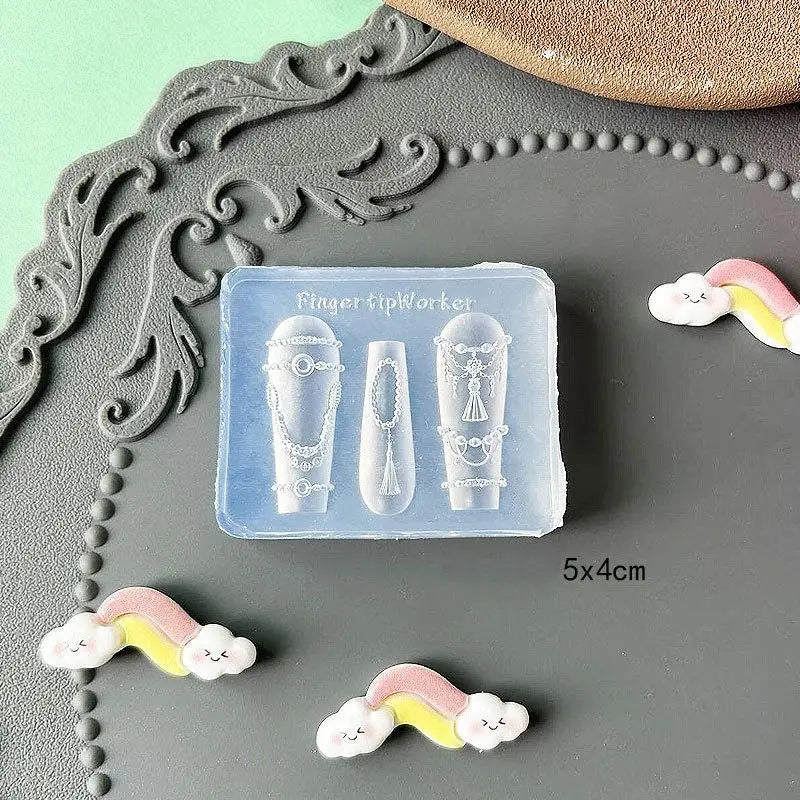 3D Fruit Flower Silicone Nail Mold – DIY Nail Art Template Nail Art Mold Qst A13