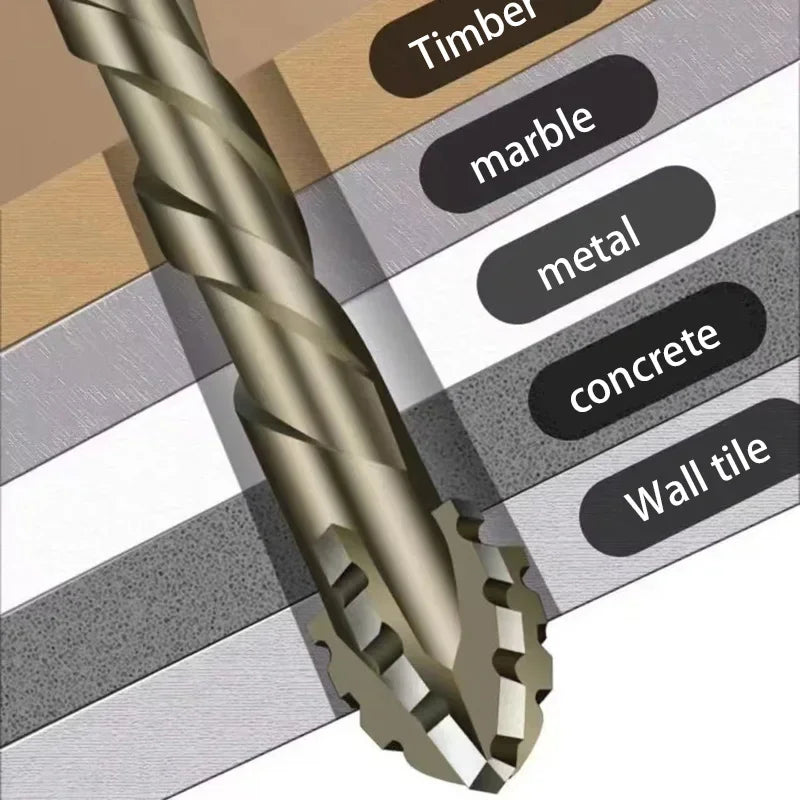 6–12mm Carbide Drill Bit Set – Tile, Glass, Marble & Stone Masonry Drill Bit Set Qst