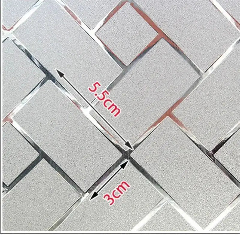 Frosted Window Privacy Film Self-Adhesive Decorative 100×45cm Window Privacy Film Qme