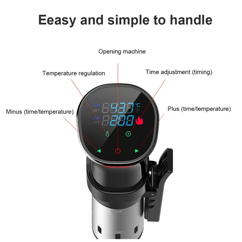 1100W Sous Vide Immersion Circulator with LCD Digital Display Sous Vide Circulator Qst