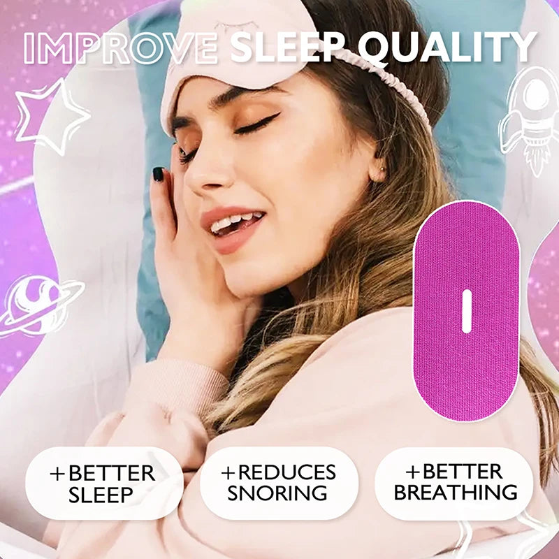Anti-Snoring Mouth Tape – Nose Breathing Sleep Strips 30Pcs Anti-Snoring Sleep Tape Qst