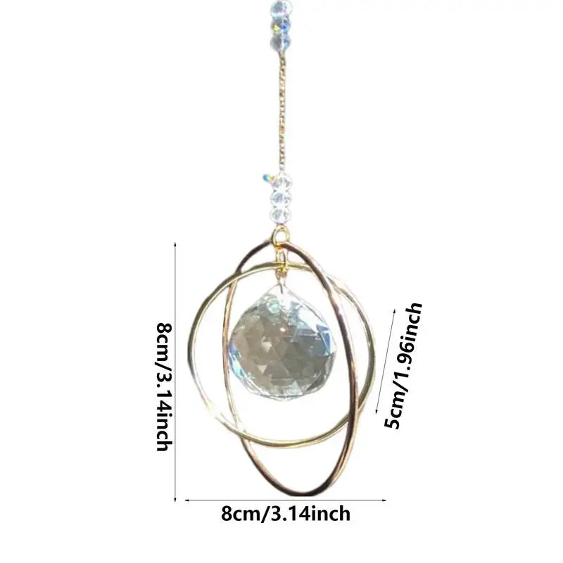 Galaxy Sparkling Crystal Prism Home Decor Ornament Crystal Prism Ornament Qme
