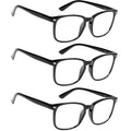 VOPHA 3-Pack Auto-Focus Reading Glasses – Blue Light Blocking Reading Glasses Qst 3pcs-Black