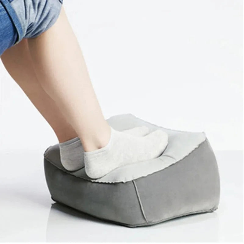 Inflatable Footrest Pillow – Travel & Office Air Cushion Inflatable Footrest Cushion Qme gray