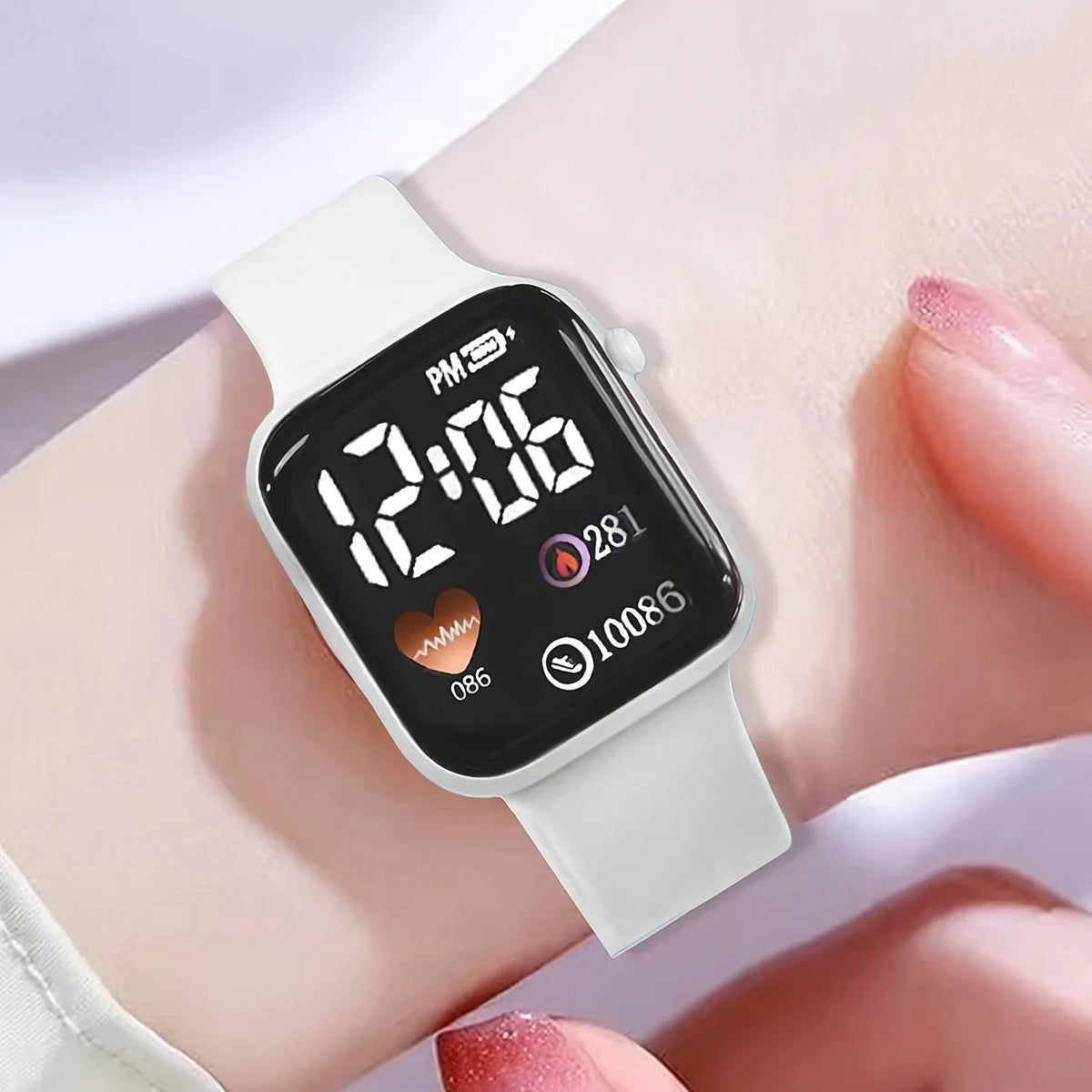 Women's Electronic Watch & Jewelry Set – White Butterfly Suit Watch & Jewelry Set Qme