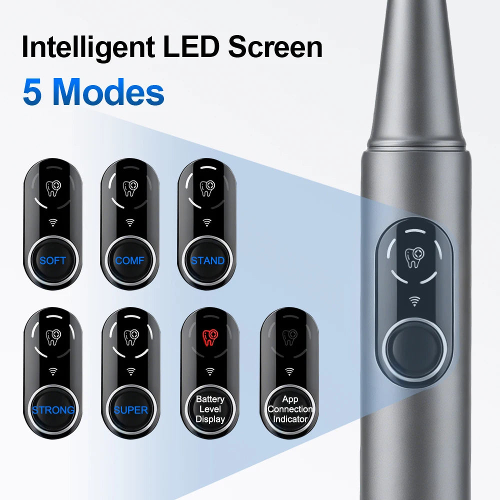 Ultrasonic Dental Scaler HD Camera LED Light – 5 Modes Ultrasonic Dental Scaler Qst