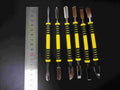 Dual-Tip Stainless Steel Prying Opening Repair Tool Set Electronics Repair Tool Qme all yellow
