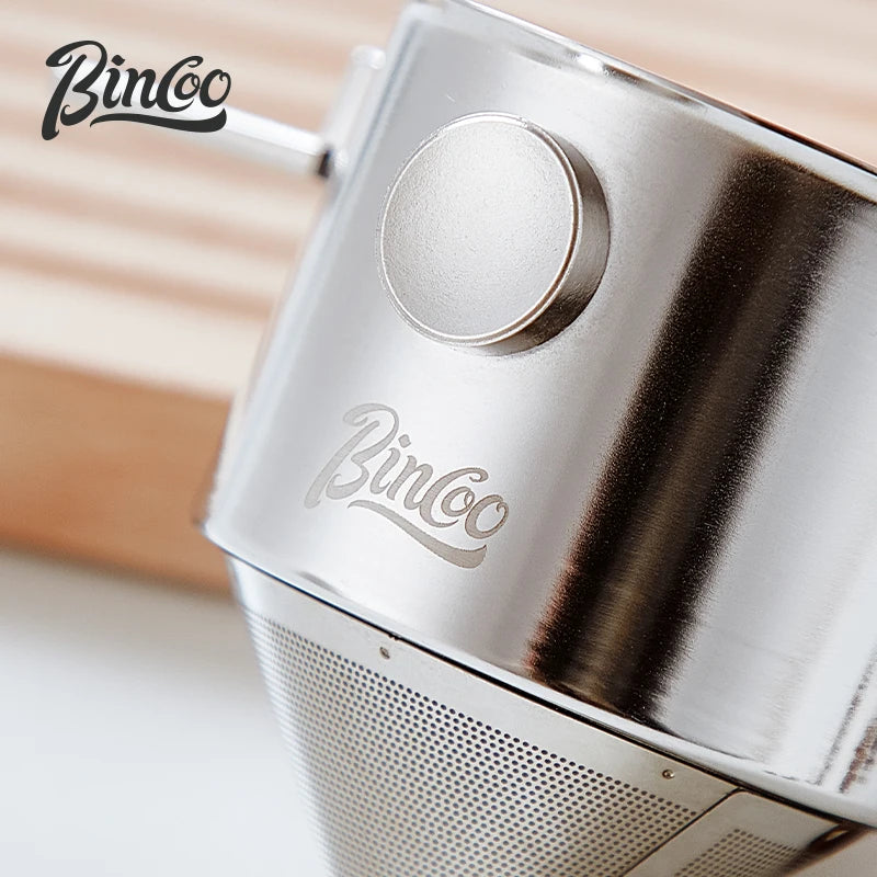 Bincoo Foldable Pour-Over Coffee Filter – Reusable Steel Pour-Over Coffee Filter Qst