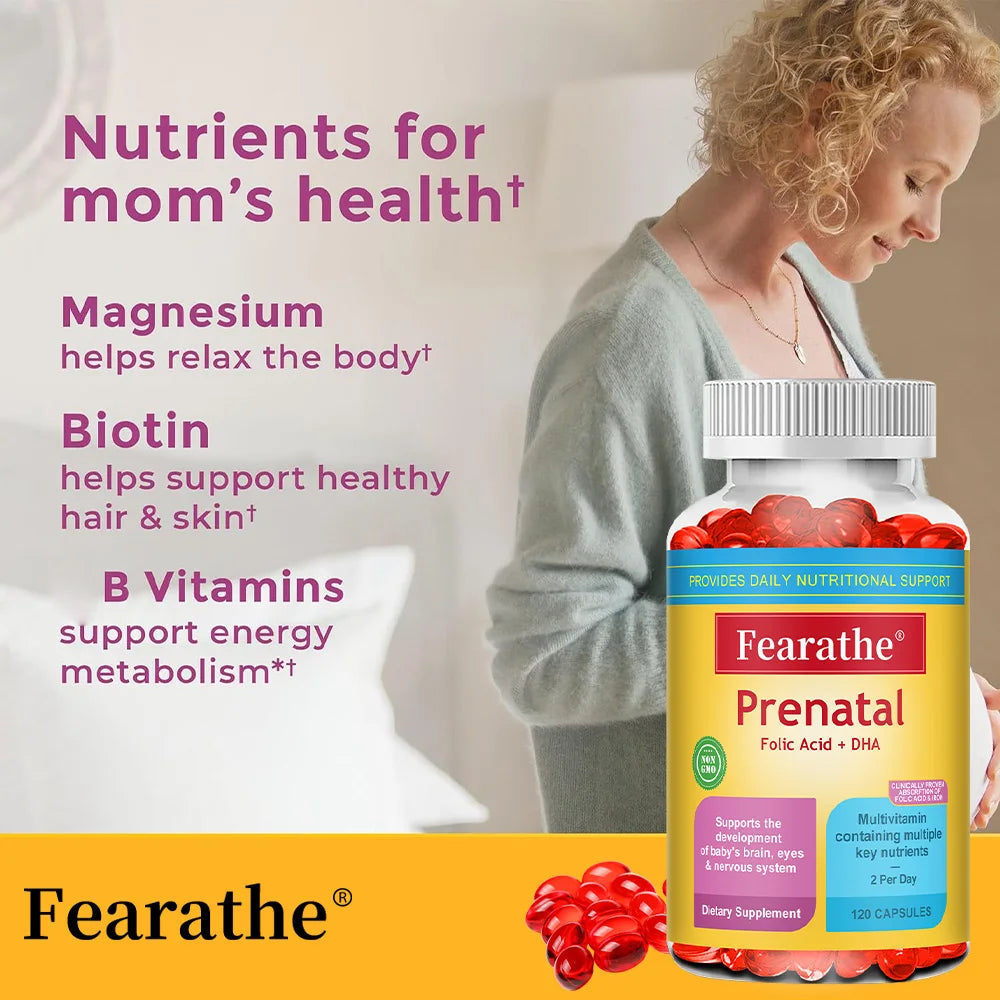 Prenatal Multivitamin Biotin & Folic Acid – 120 Capsules Prenatal Multivitamin Qst