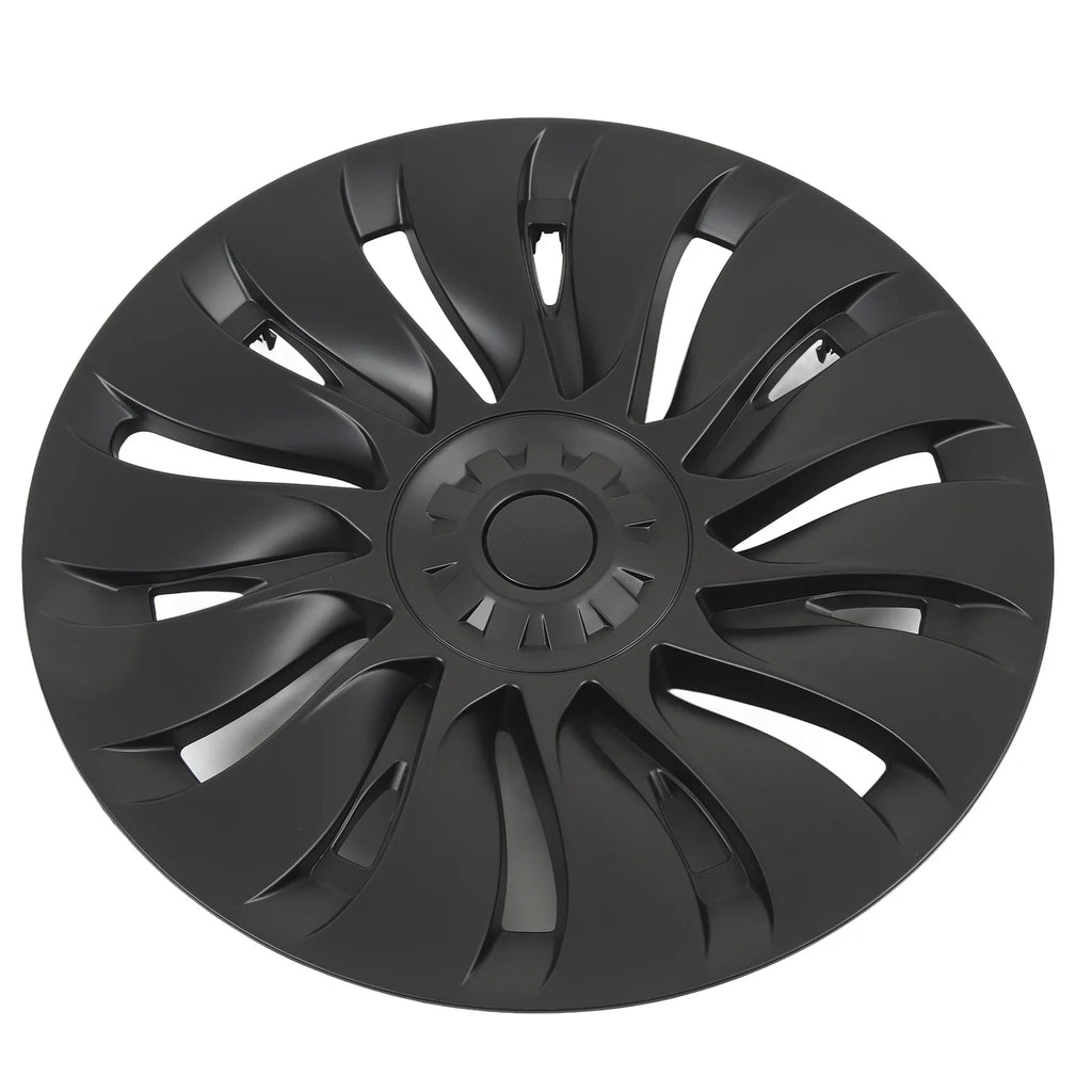 Matte Black 19" Wheel Hub Covers for Tesla Model Y (4pcs) Wheel Hub Covers Qme