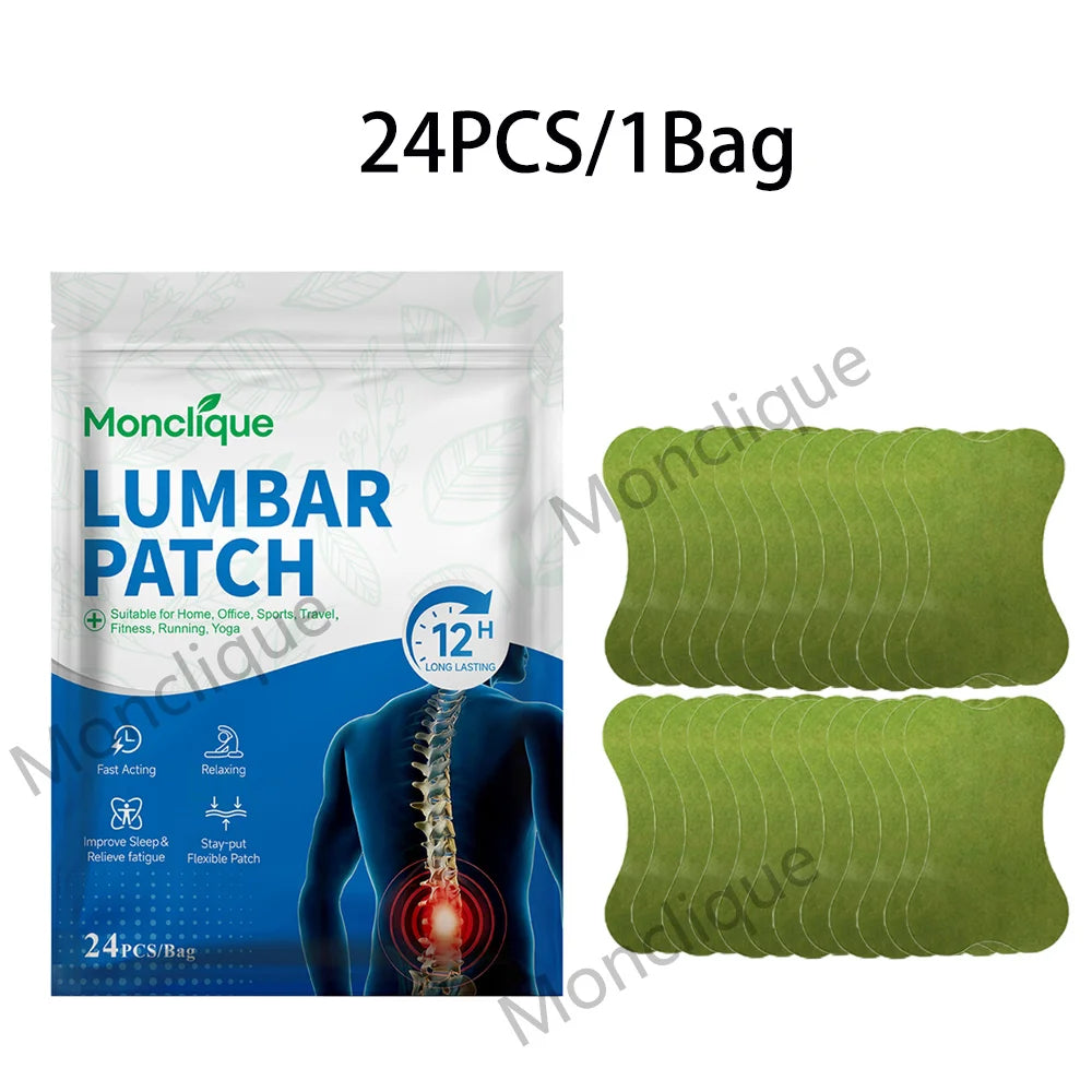 Wormwood Lumbar Patch – Breathable Warming Back Care Patch Herbal Warming Patch Qst 24Pcs