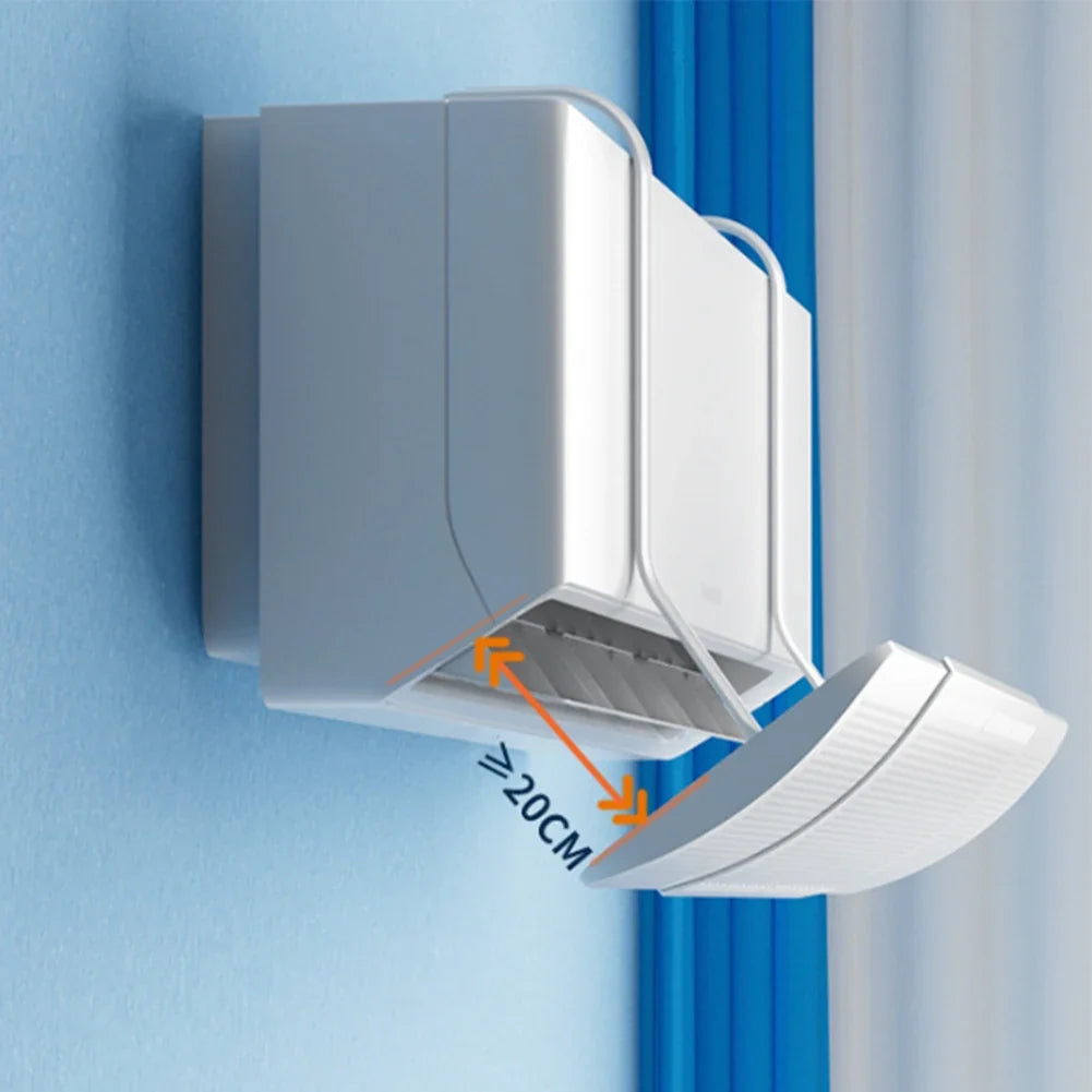 Wall Mounted AC Air Deflector – Adjustable Retractable Baffle AC Air Deflector Qme