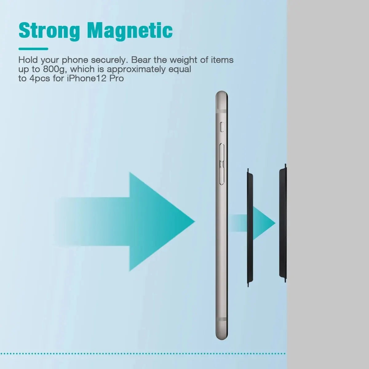 MagSafe Magnetic Ring Holder for iPhone 12 13 14 | Wall & Car Mount Phone Magnetic Mount Qme