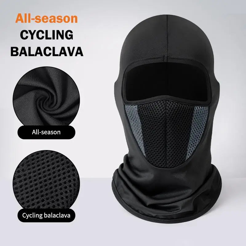 Ice Silk Full Face Mask – Breathable UV Cover for Outdoor Outdoor Face Mask Qst A3
