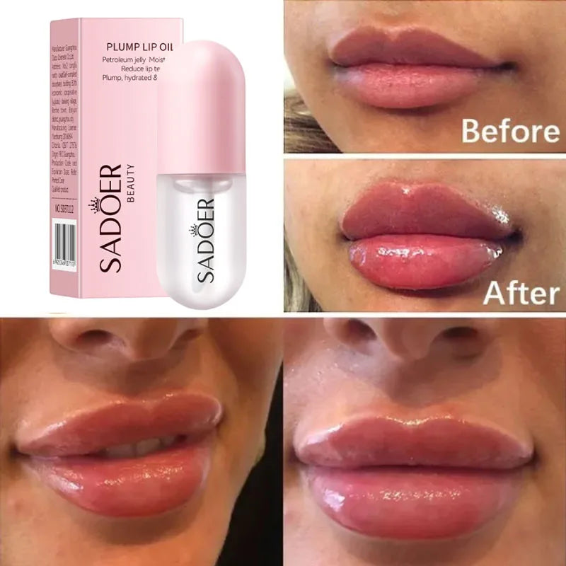 Lip Plumping Essential Oil | Nourishing Volumizing Lip Serum Lip Plumping Serum Qme