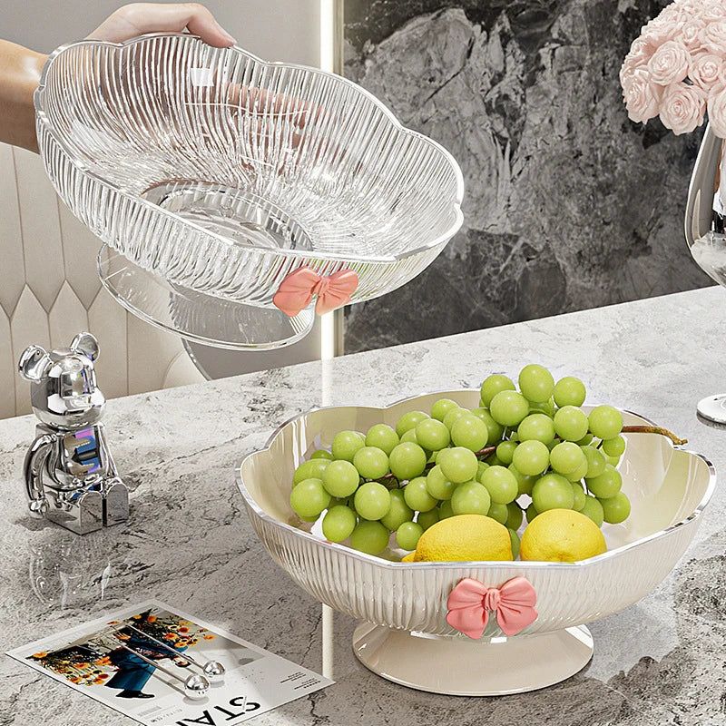 Luxury Coffee Table Candy & Snack Tray – Drain Design, 3 Colors Decorative Snack Tray Qme