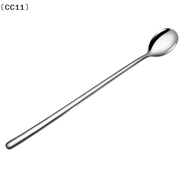 304 Stainless Steel Long Handle Spoon – Coffee & Ice Cream Long Handle Spoon Qme
