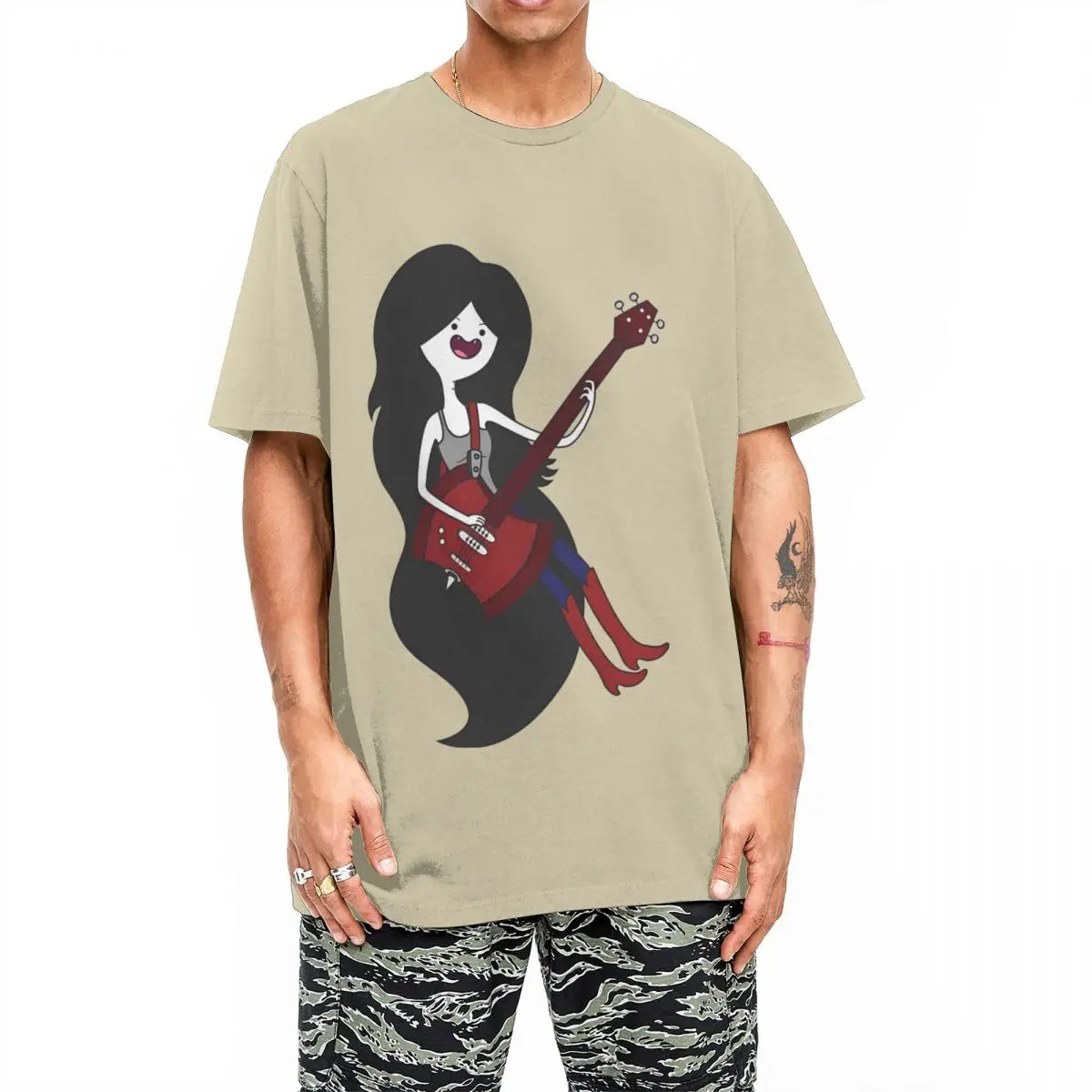 Men's Marceline Y2K Retro Graphic Cotton T-Shirt | Harajuku Graphic T-Shirt Qst