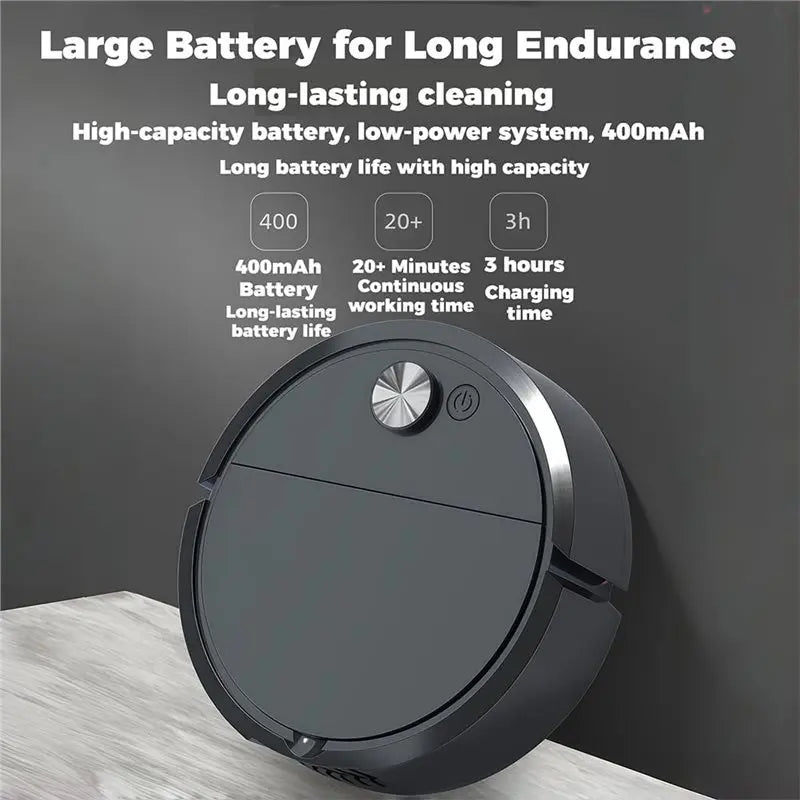 B15C Mini Robot Vacuum for Car – 3-in-1 Sweep, Suction & Mop Mini Robot Vacuum Qst
