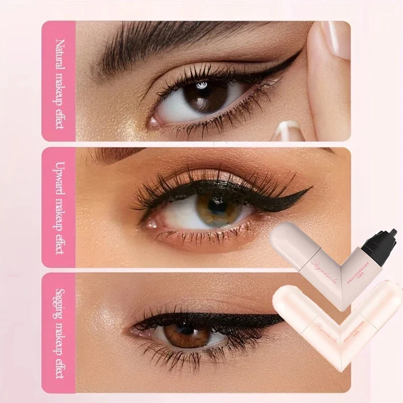 Qme Rotating Eyeliner Stamp Pen – Waterproof & Smudge-Proof Liquid Eyeliner Pen Qme