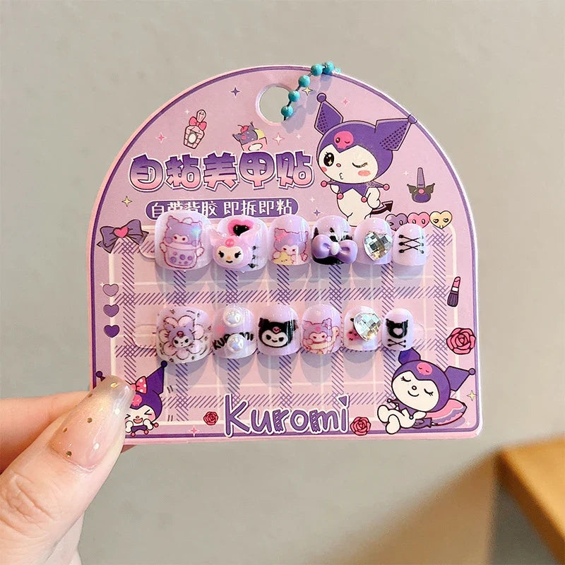 Hello Kitty Kuromi 3D Nail Art Stickers & Decals – Non-Toxic 3D Nail Art Stickers Qme