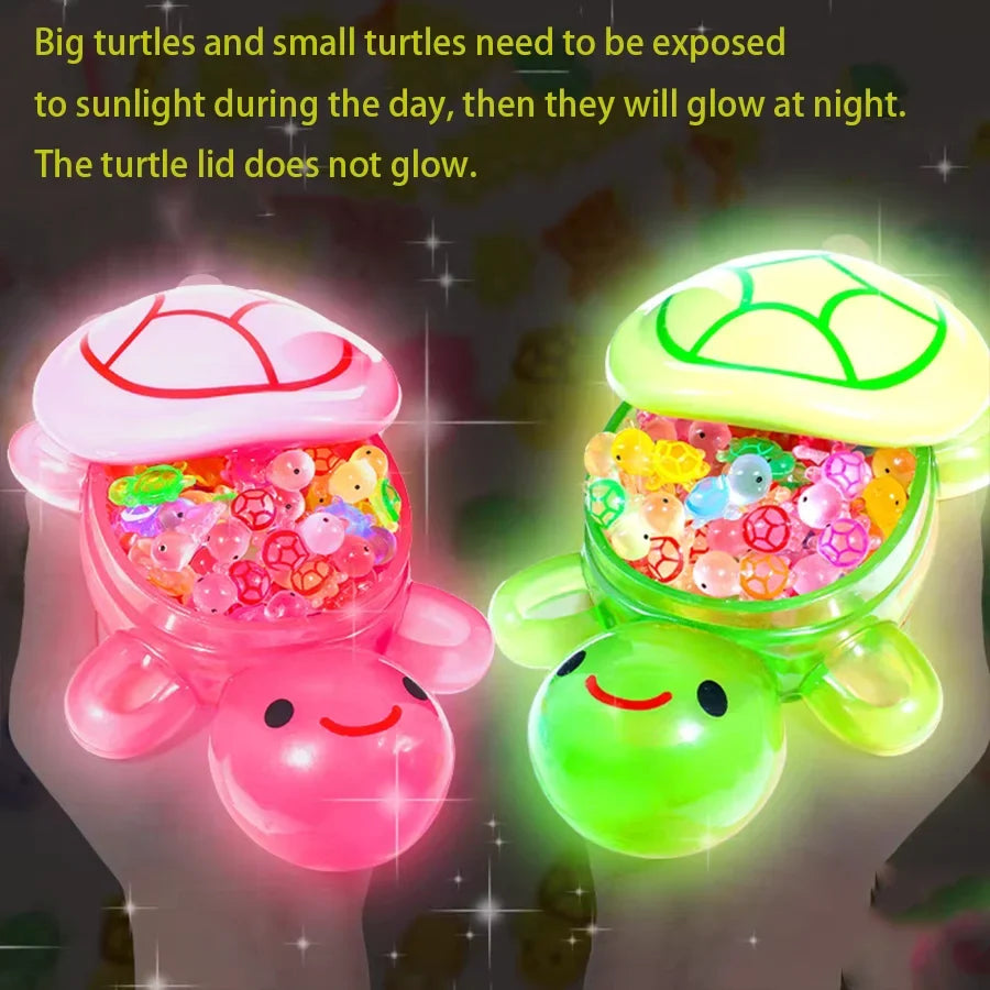 Giant Turtle Night Light Storage Box | Cute Resin Desk Organizer Decorative Storage Box Qme