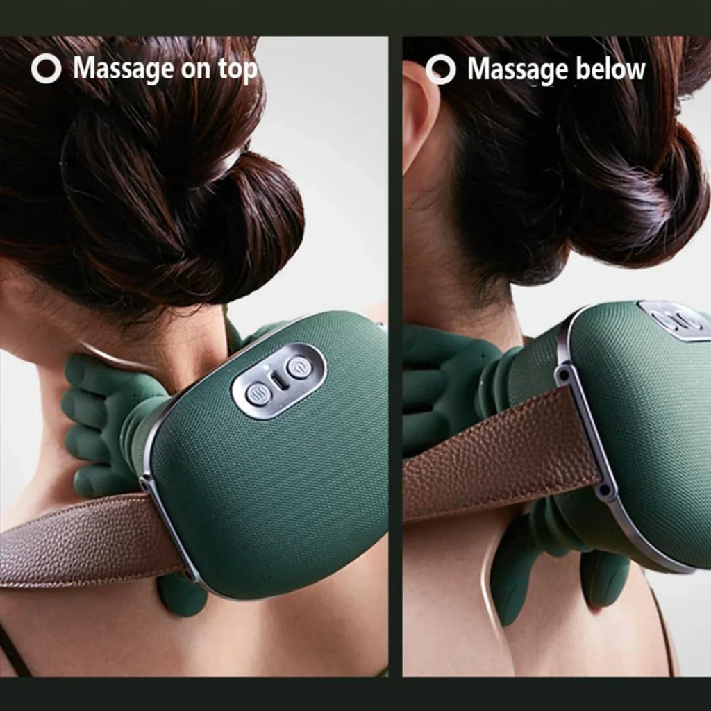 Neck & Shoulder Kneading Massager Shawl | 3-Level Modes Neck Shoulder Massager Qme