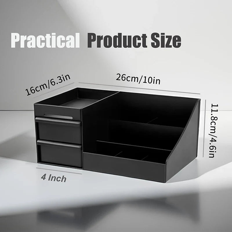 Men's Cologne & Perfume Organizer Stand with Drawers – Black Cologne Organizer Stand Qme Black