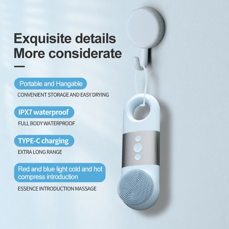 VIMYSHOW Hot & Cold Silicone Face Cleansing Brush – IPX7 Face Cleansing Brush Qst