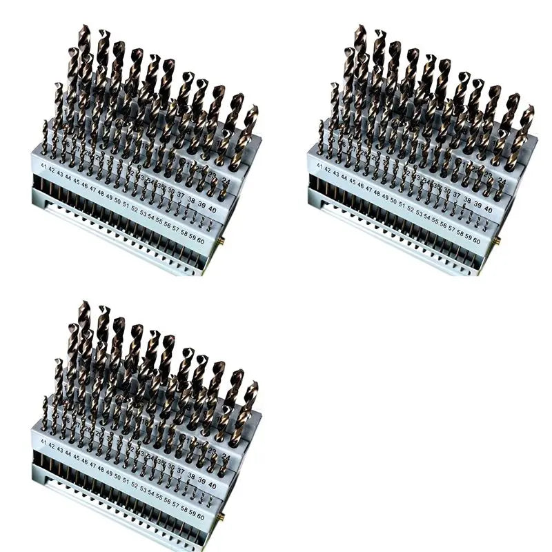 A02F HSS Full-Grinding Small Twist Drill Bit Set – 180pc HSS Twist Drill Set Qme Green