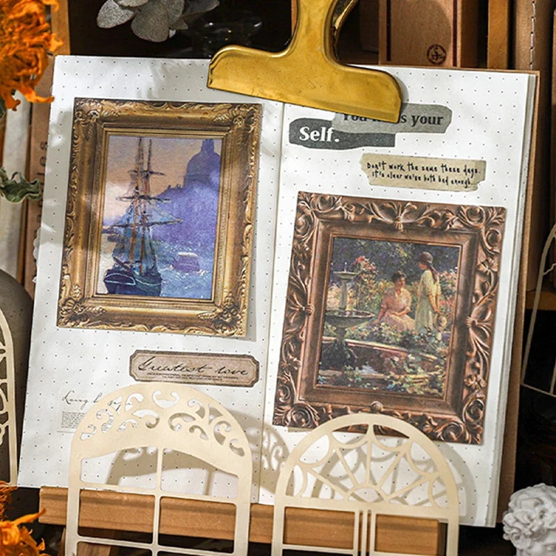 Impressionist Oil Painting Scrapbook Kit – Figure & Landscape Scrapbook Craft Kit Qme