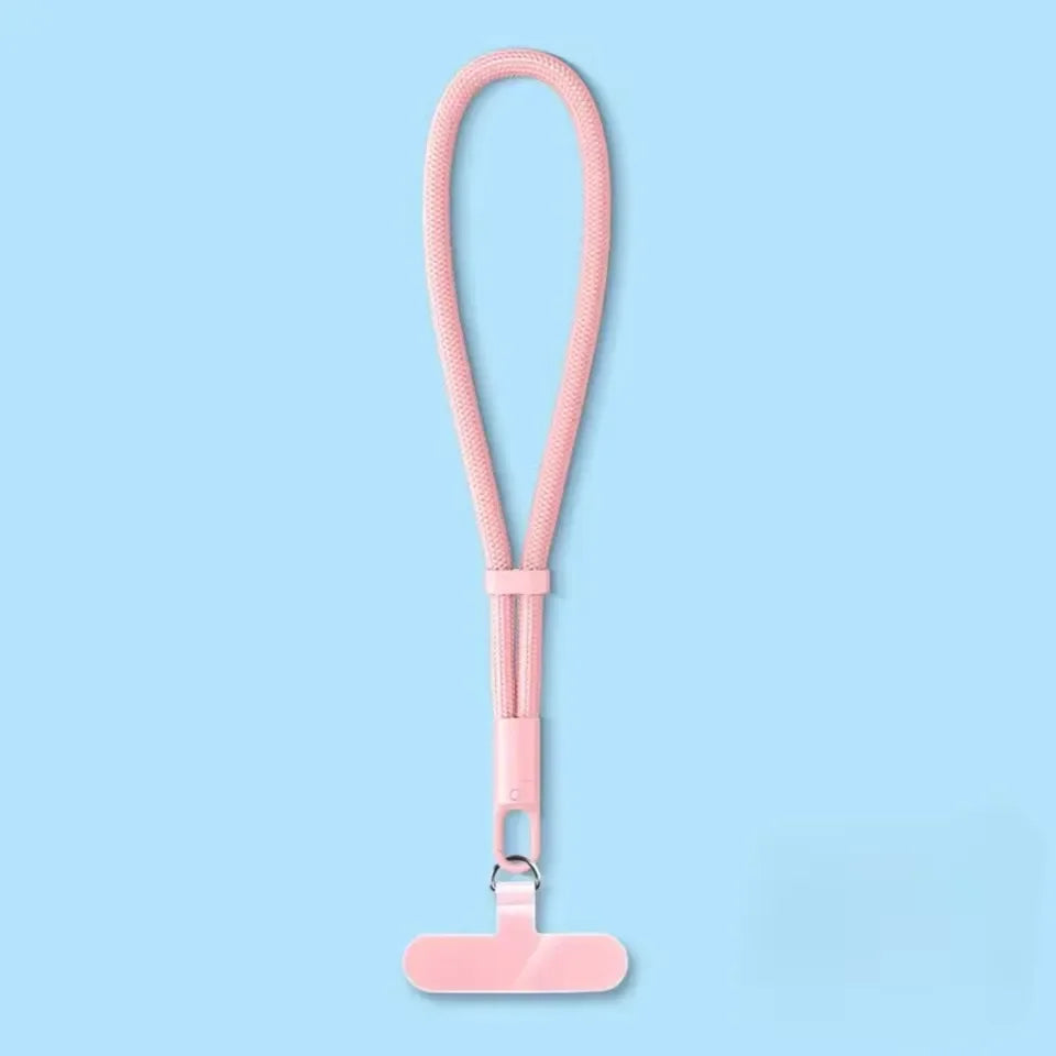 Universal Phone Lanyard Clip – Anti-Drop 360° Wrist Strap Phone Lanyard Clip Qme Pink Set