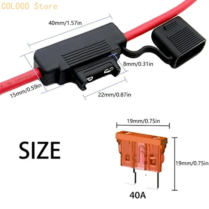 4-Pack 40A Inline Fuse Holders – Automotive & Marine Wiring Inline Fuse Holder Qme