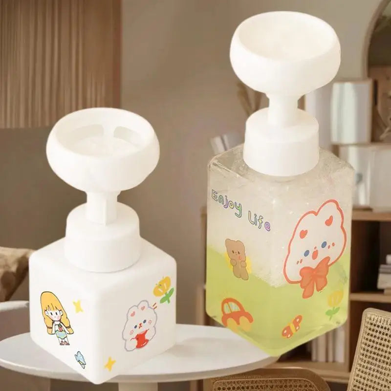 Flower-Shaped Foam Pump Dispenser Bottle | Soap & Shampoo Foam Soap Dispenser Qme