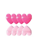 Heart-Shaped Velvet Powder Puff – Eye Contouring Tool 6cm Makeup Powder Puff Qme 01