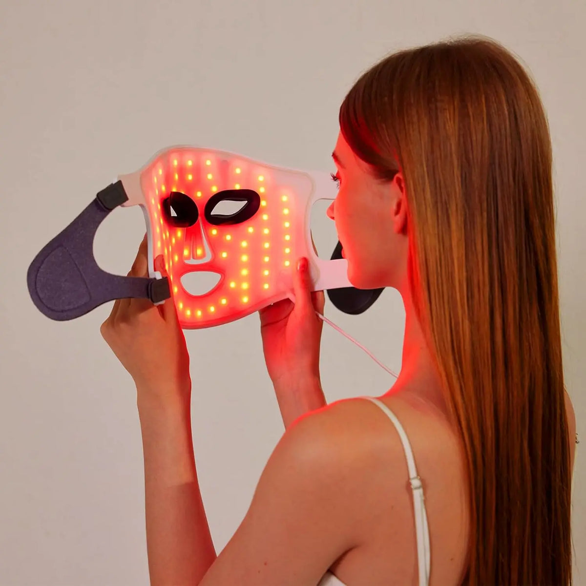 Hello Face M100 LED Light Therapy Mask – Red Blue Infrared LED Therapy Mask Qst