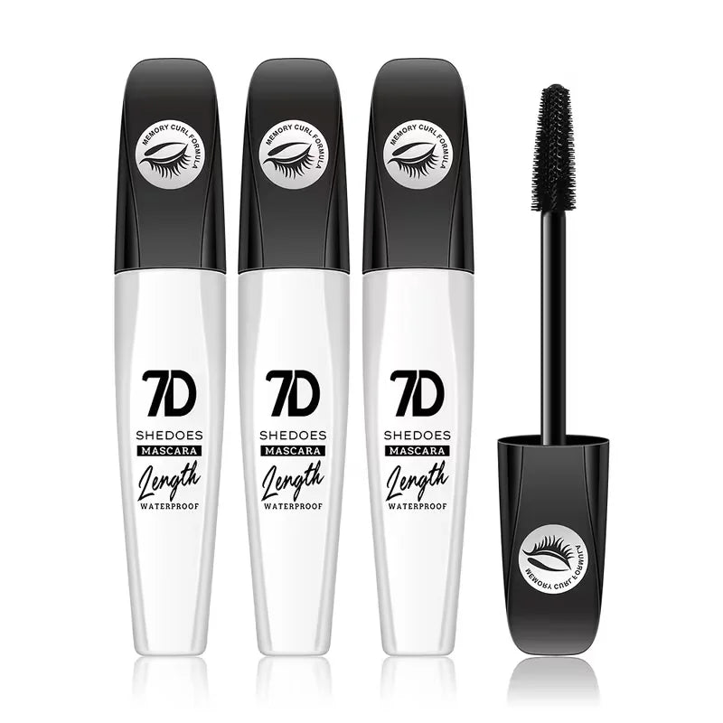7D Waterproof Mascara – Smudge-Proof, Volumizing & Long-Lasting Mascara Qme 3pcs