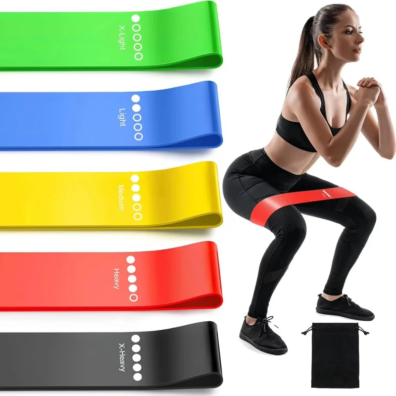 TPE Resistance Bands Set 5pcs – Loop Bands for Yoga & Gym Resistance Band Set Qst