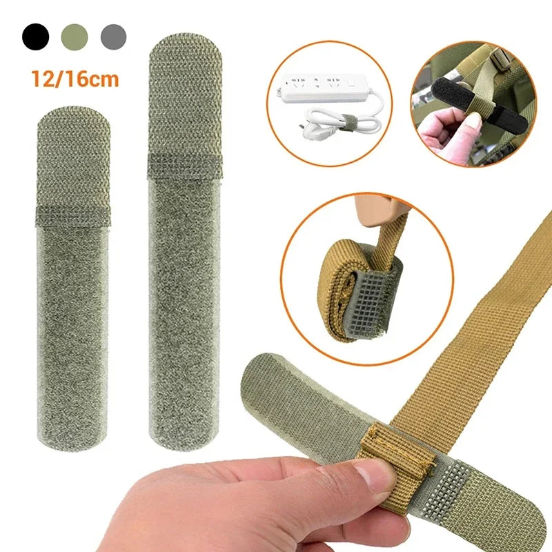 Nylon Hook & Loop Cable Ties – Reusable Webbing Strap Organizer Hook & Loop Cable Ties Qme