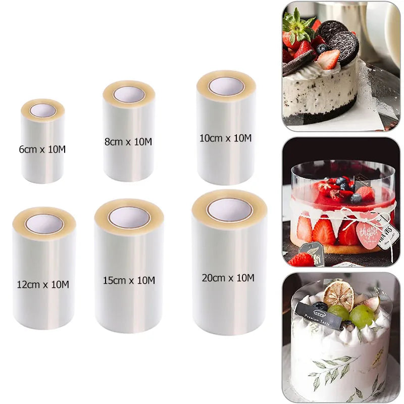 Acetate Cake Collar Roll – Transparent Mousse Cake Surround Film Cake Collar Roll Qme