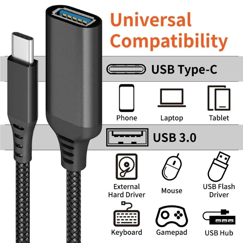 USB-C OTG Adapter for Samsung S20, Xiaomi & Huawei | Qme USB-C OTG Adapter Qme