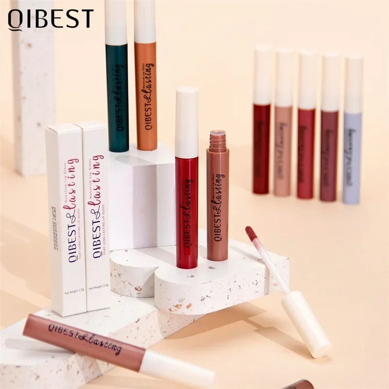 QIBEST 24 Colors Matte Liquid Lipstick – Waterproof Velvet Matte Liquid Lipstick Qme